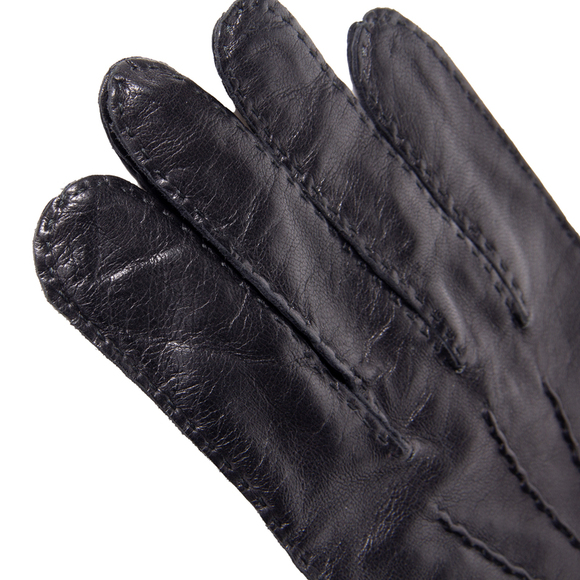 DENTS BLACK LEATHER GLOVES | MENS SIZE 9,5 - Picture 3 of 4